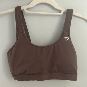 brown gymshark sports bra